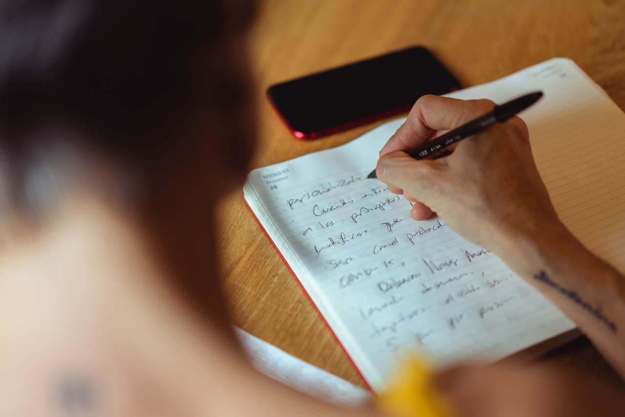writing-in-a-diary
