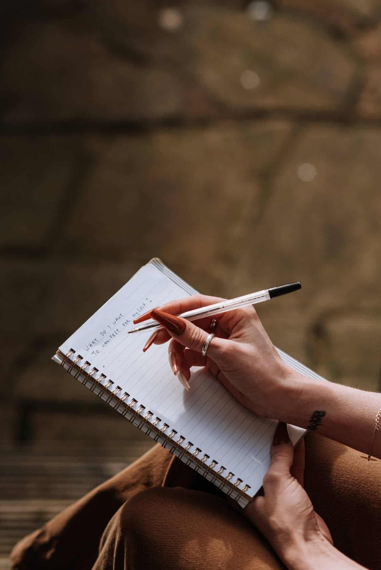 ballpoint and notepad